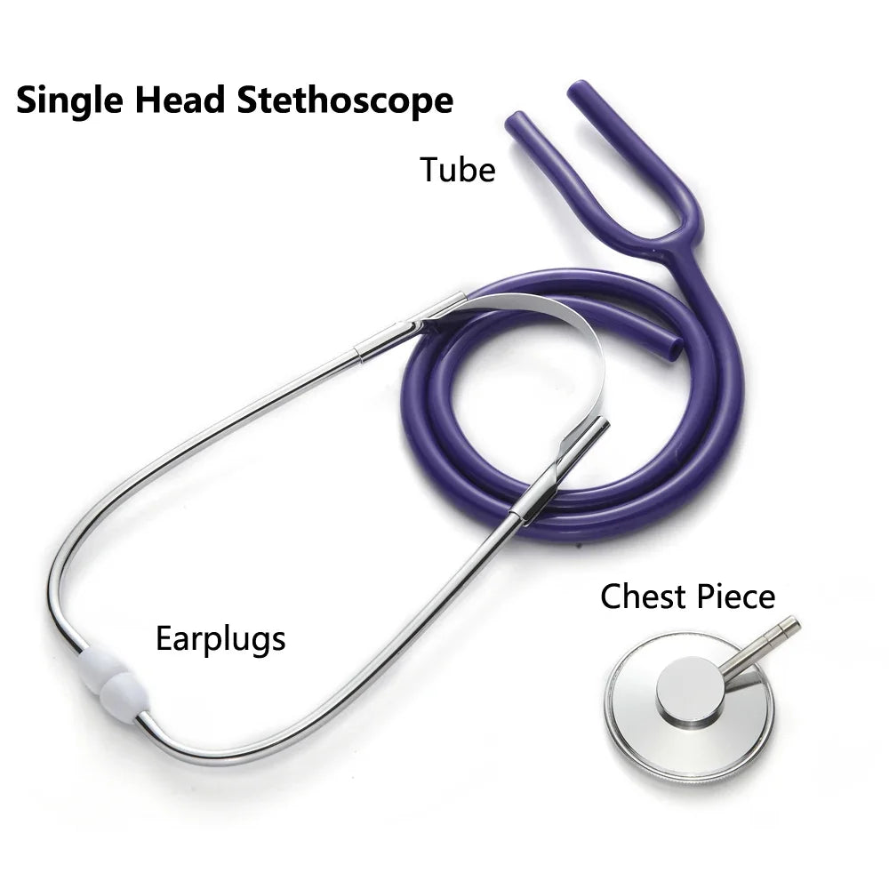 Portable Single Head Stethoscope Professional Cardiology Stethoscope Doctor Medical Equipment Student Vet Nurse Medical Device